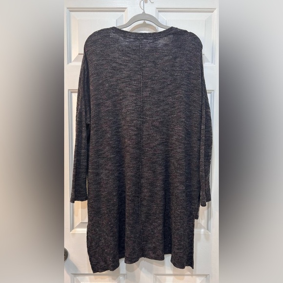 Free People TGIF Cardigan Sweater Size S Boho Hippie Oversized Marled High Low - Picture 3 of 9